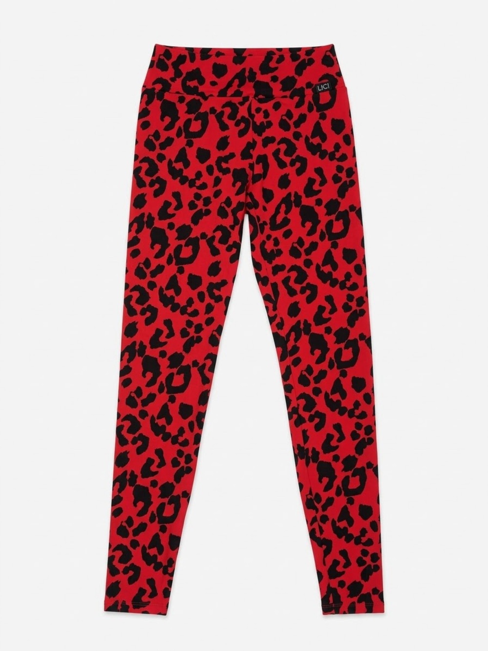 Lici Fit High-Rise Red Leopard Print Women's Active Leggings Size Small - Picture 4 of 8